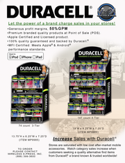 Duracell 4-Tier Counter Display (147 count)