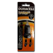 Duracell Dual 3.1 AMP Mini USB Car Charger (DU6117)