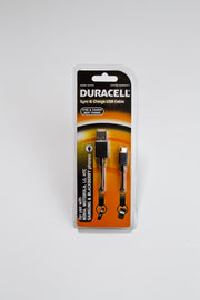 Duracell Sync & Charge Micro USB Cable (Black) (DU3104)